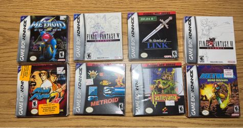 8 Game Sealed Nintendo Gameboy Advance Lot
