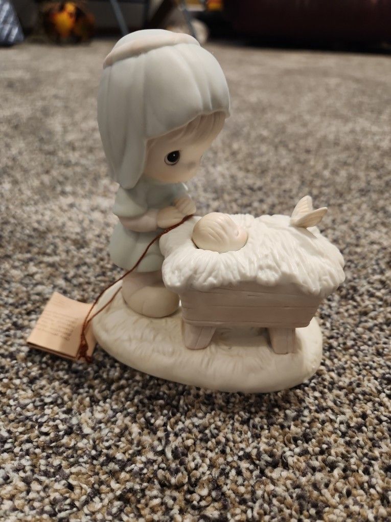 Vintage 1984 Precious Moments Enesco Jonathan & David "A Monarch Is Born"