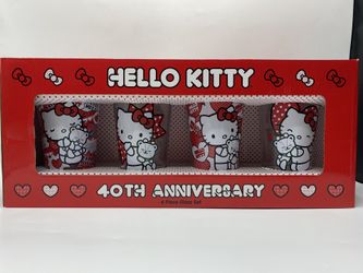 Hello Kitty 40th Anniversary Glass cups