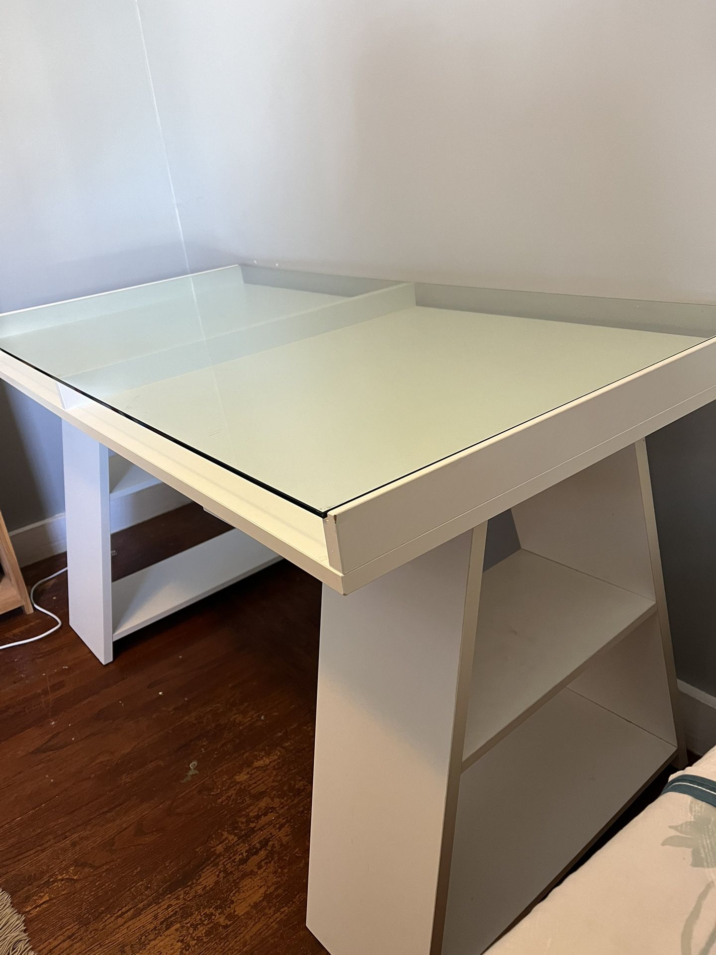 Desk With Glass Display