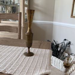 Vintage Brass Pantina Vase 