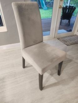 4 grey dining chairs for sale