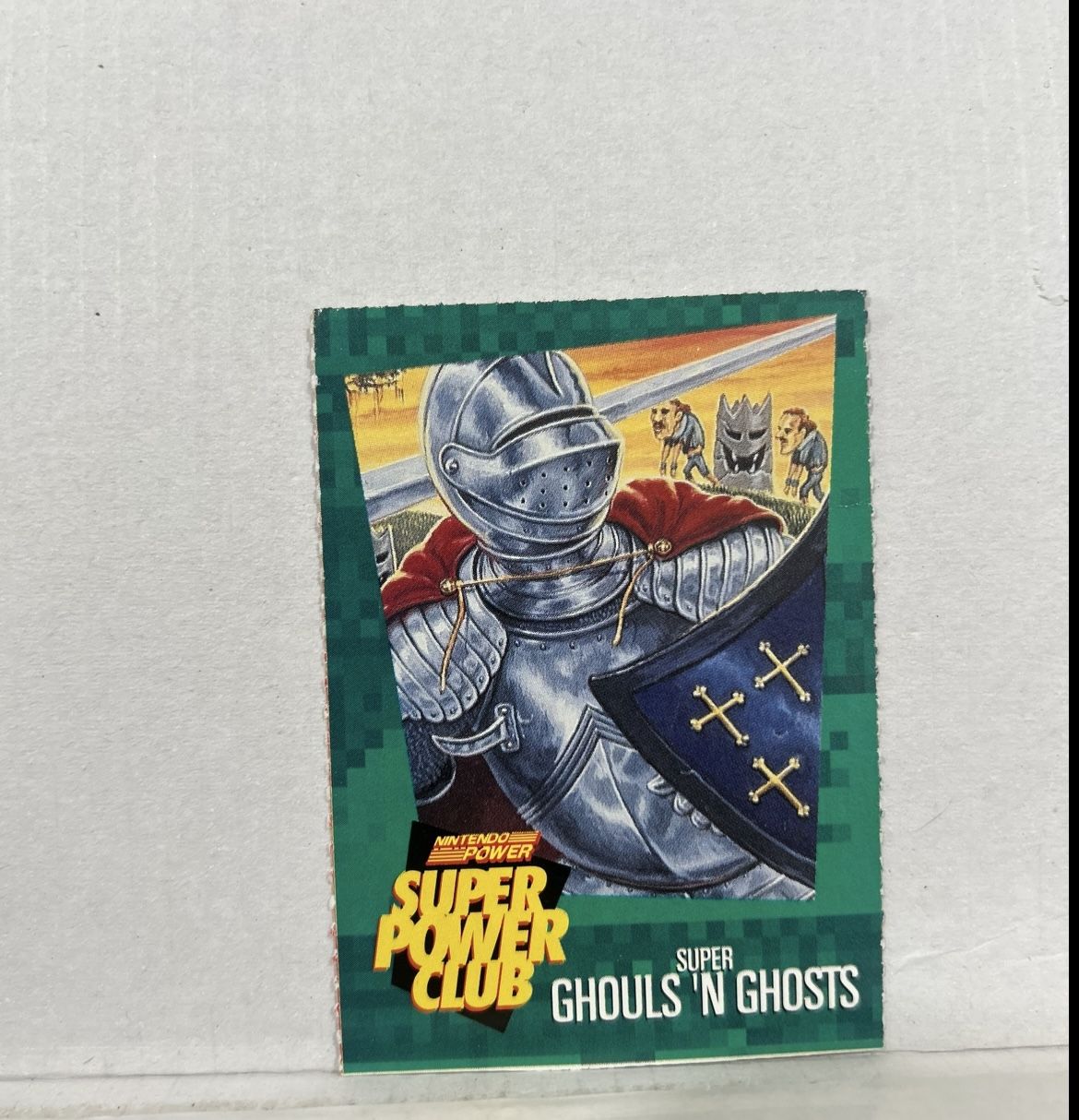 Nintendo Power Super Power Club Magazine Card #15 Super Ghouls 'N Ghosts