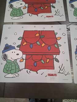 Peanuts/ Snoopy Christmas Placemats