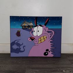 Homemade Courage The Cowardly Dog Painting