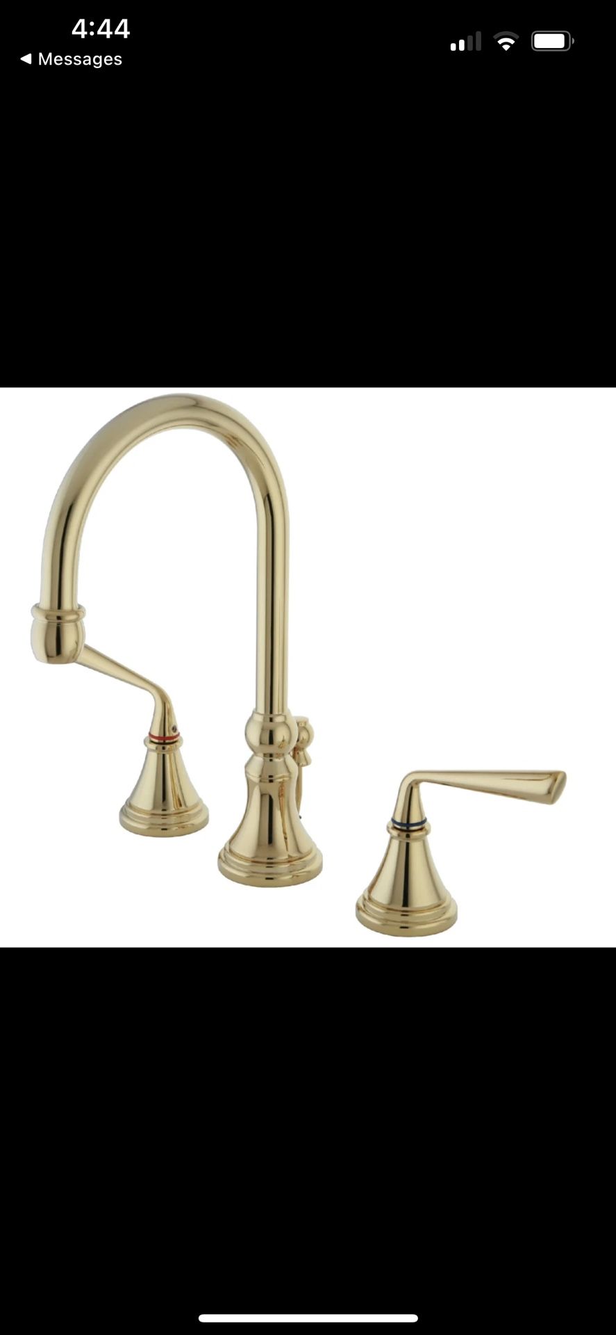 Kingston Brass KS2982ZL Silver Sage Widespread Bathroom Faucet with Pop-Up Drain
