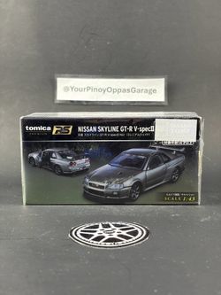1/43 Takara Tomy Tomica Premium RS - Millenium Jade Nissan Skyline R34 GT-R GTR BNR34 V-Spec II Nur