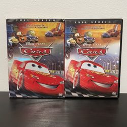 Cars DVD Movie Disney Pixar w/ Holo Slipcover Full Screen Original 2006