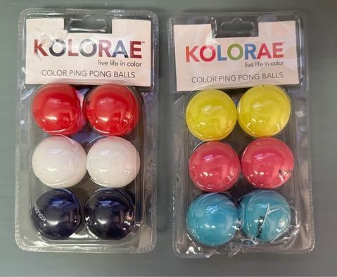 NEW Ping Pong Balls Mixed Colors (12 count) 1 package has damage contents intact Just $5 for All