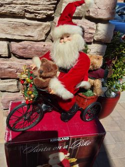 Kirkland Signature Santa on a Bike Figure