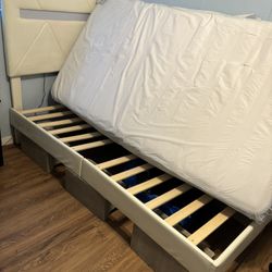 Twin Bed With Mattress And Frame 