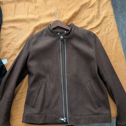 Thursday Racer Leather Jacket Size L