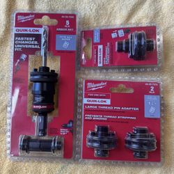 Milwaukee QUIK-LOK Hole Saw Arbor Set