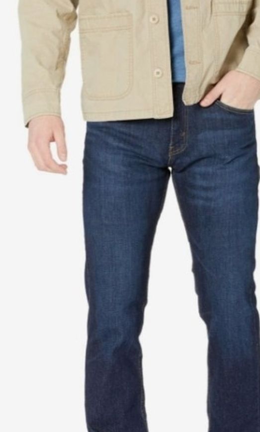 Levi's Mens 505 Regular Fit Dark Indigo Wash Jeans - 36/32