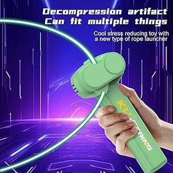 Lasso Rope Thruster Glow in the Dark, Launcher Propeller, Fidget Toy, Ideal Gift for Adults and Children