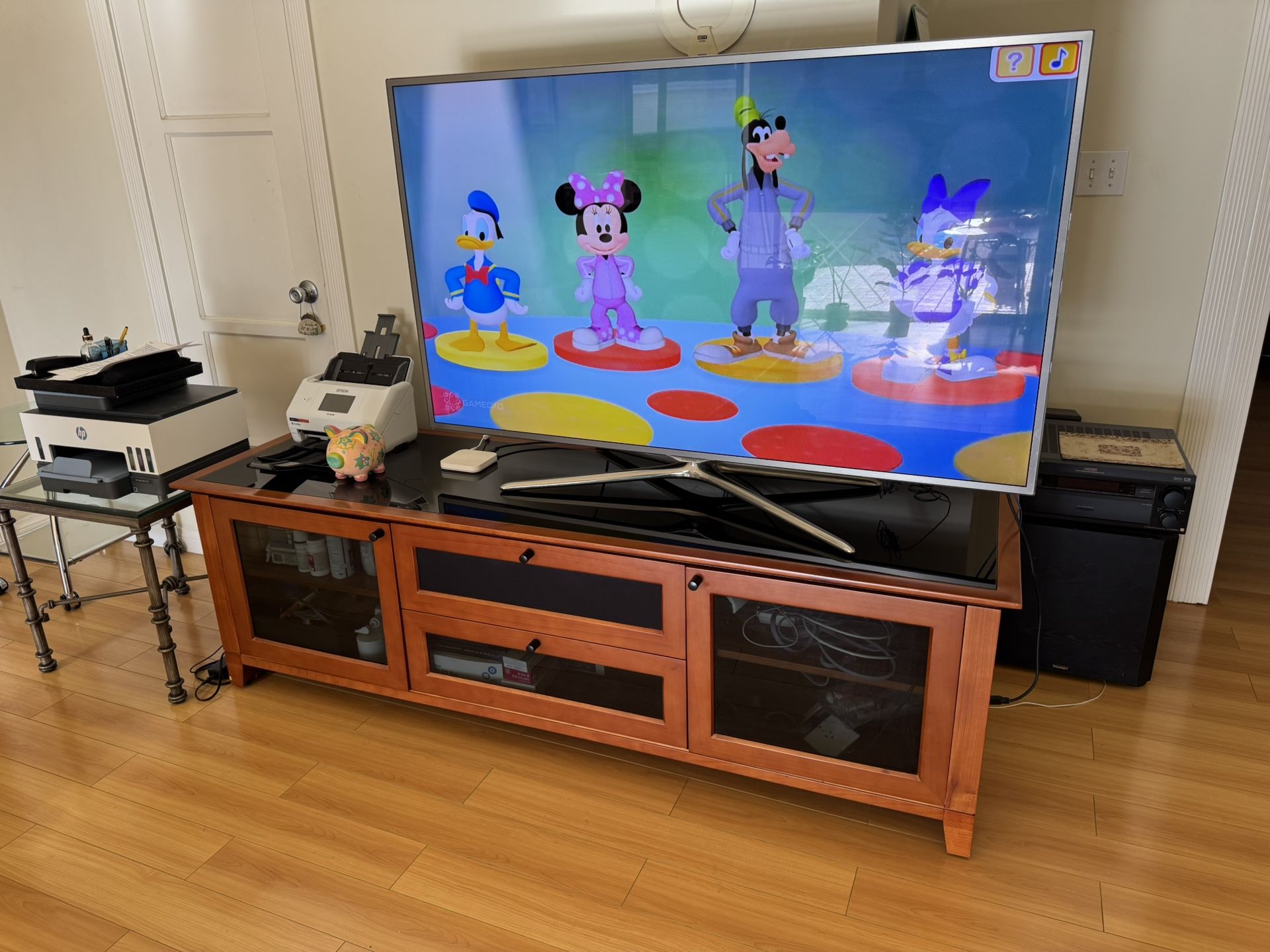 TV Entertainment Center Stand With TV