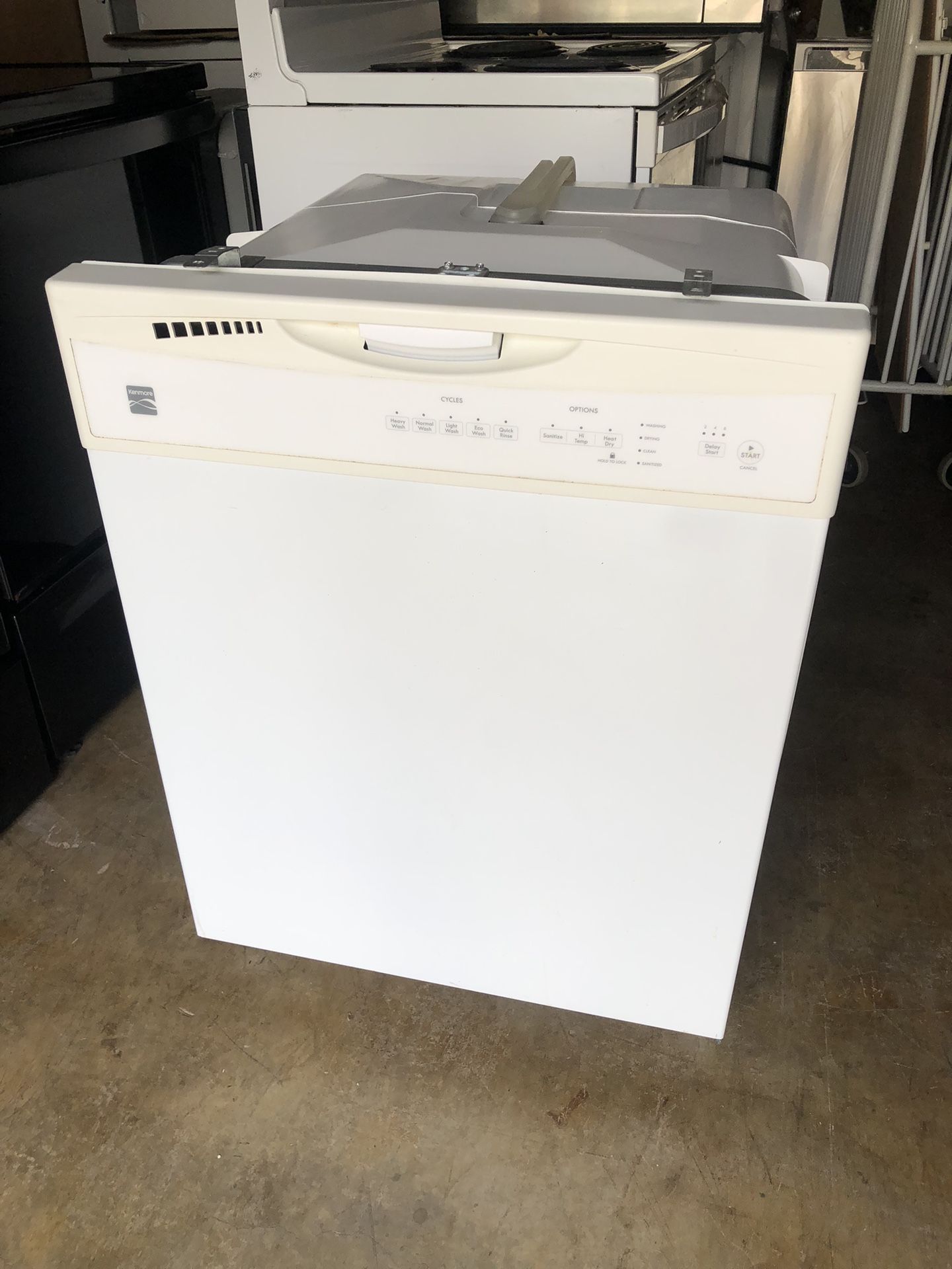 Kenmore White Dishwasher