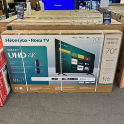 70” HISENSE ROKU R6 4K SMART TV