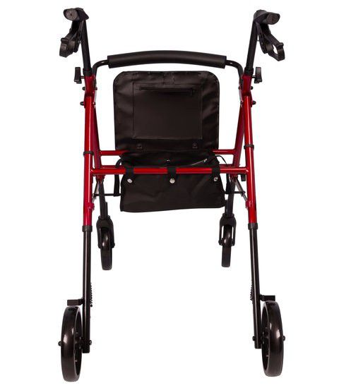 Red drive Walker With Seat And Breaks 