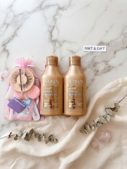 X2 Redken All Soft Shampoos 10.1 oz each & beauty gift bag