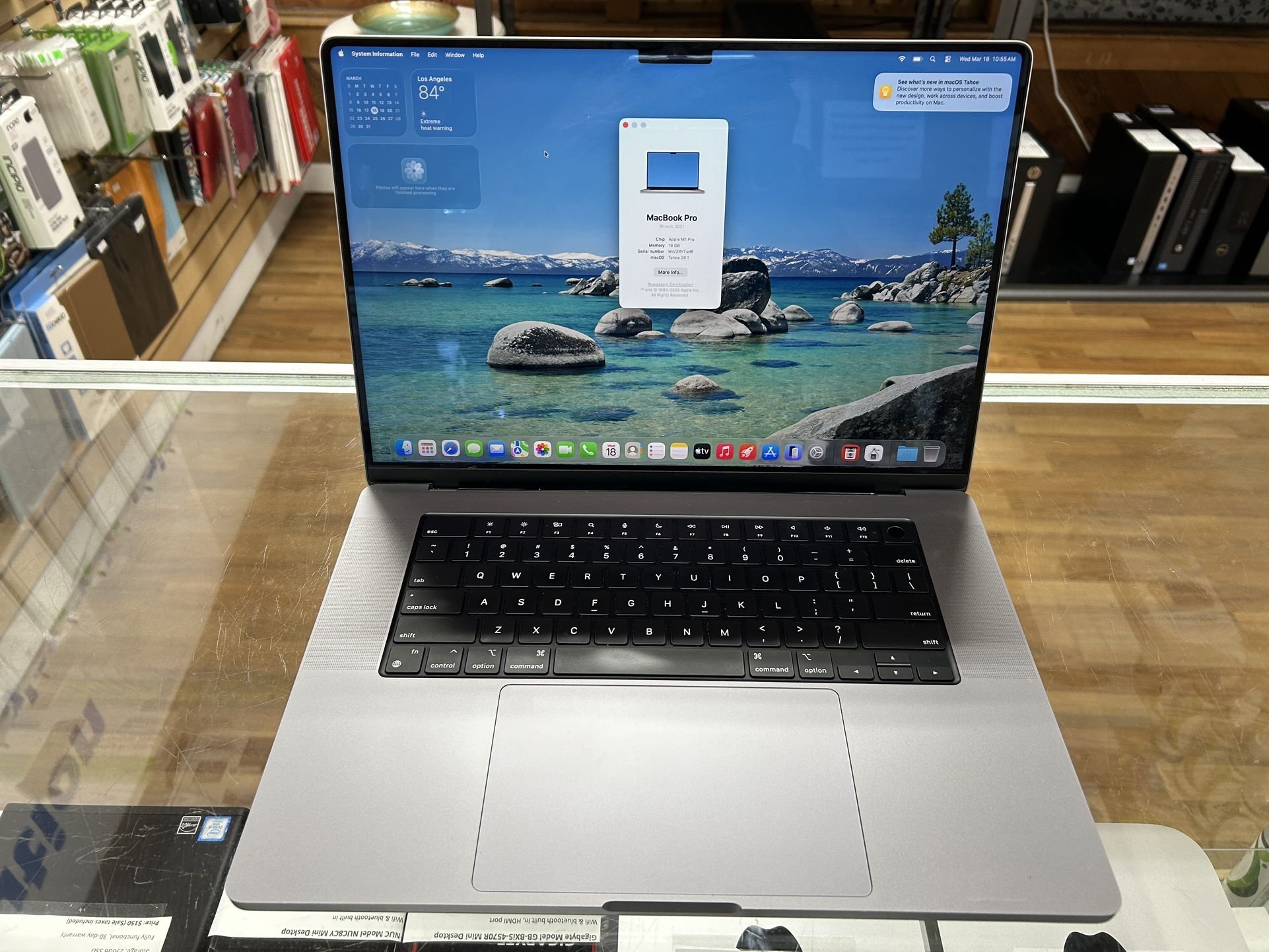Macbook Pro 16 inch 2021 M1 16GB RAM 512GB SSD