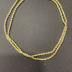 14kt Hollow Rope Chain 