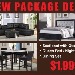 NEW BEDROOM FURNITURE- DINING ROOM SECTIONAL SOFA SPECIAL FINANCING MATTRESS AND MORE