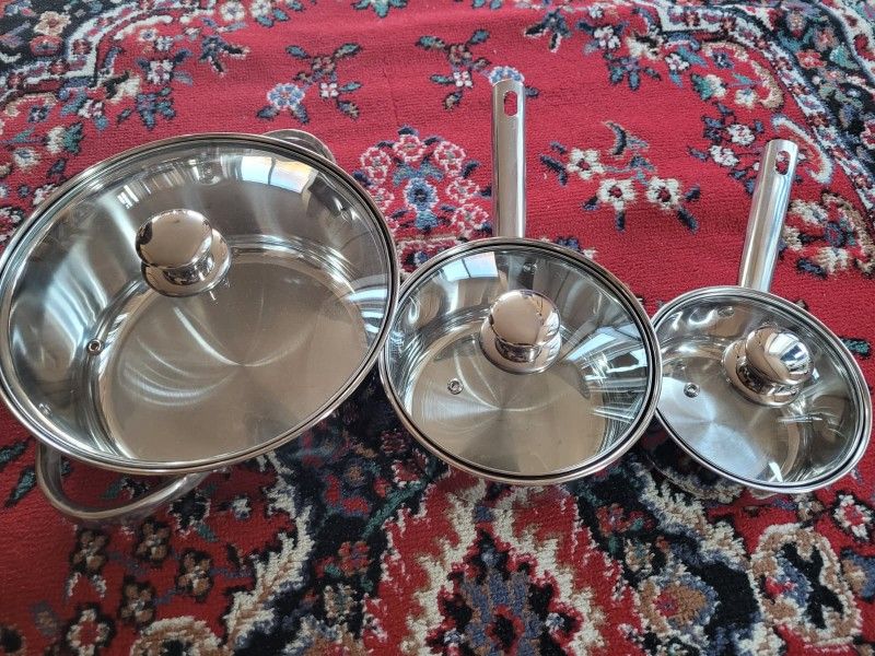 New Stainless Steel Cookware Set