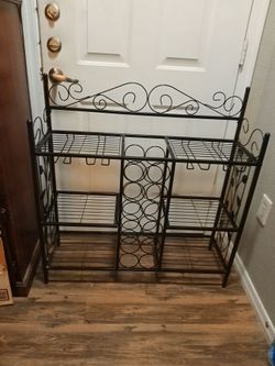 Vine & Leaf Black Iron Display  Rack Stand