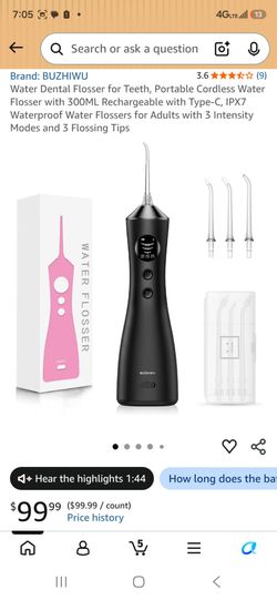 Water flosser