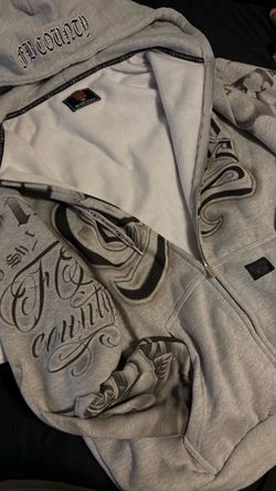 FB County Gray Zip-Up Hoodie