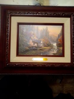 Thomas kinkade  forest chapel