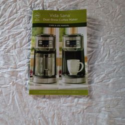 PRINCESS HOUSE VIDA SANA  dual Brew Coffee Maker Brand New In The Box 