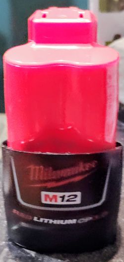 Milwaukee 12v M12 Red lithium CP 3.0 New