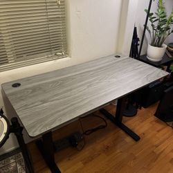 Grey Electric Adjustable Standing Desk