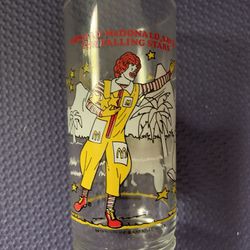 Ronald McDonald Glass 1980