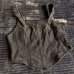 Wild Fable Denim Corset Top