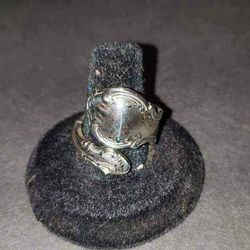 Antique Gorham Sterling Silver Bent Spoon Ring