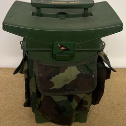 Hunter Seat with Camo Storage Bags