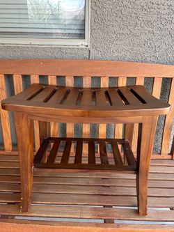 Teak Wood Shower Bench