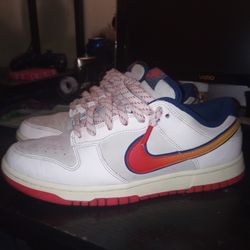 Men's Nike Dunk Low Se Retro  "Lettering Pale Ivory Crimson Sails"