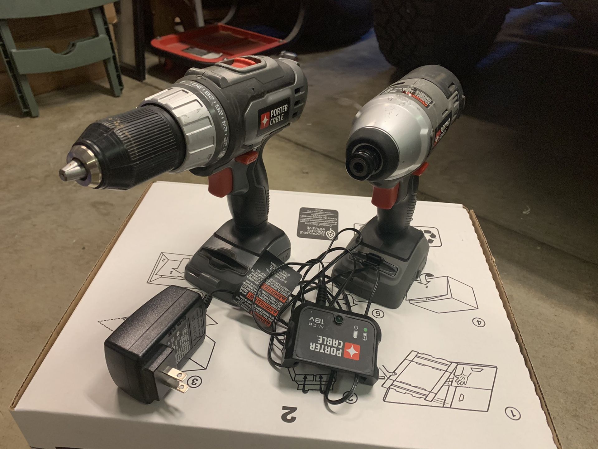 Porter cable 18 volt drill impact set for Sale in Portland, OR OfferUp