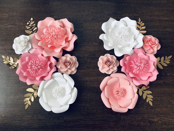10pc Paper Flower Set Nursery Decorations Nursery Wall Flowers Crib 10pc Paper Flower Set Nursery Decorations Nursery Wall Flowers Crib