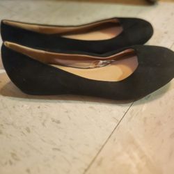Black Suede Flats
