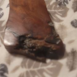 Live-Edge Handmade Wood Burl Trinket Box