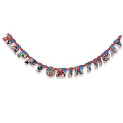 Used Marvel theme Happy Birthday banner