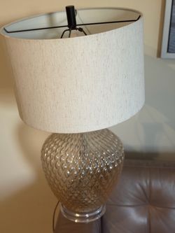 Textured Glass Table Lamp