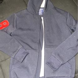 Boys Size 10/12 Fur Lined Winter Hoodie