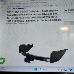 Curt 14301 Class 4 Trailer Hitch 2 - Inch Receiver Fits Select  Chevy Silverado  / Gmc Sierra 1500 # 406