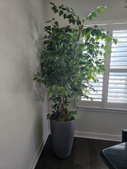2 Artificial trees with pots